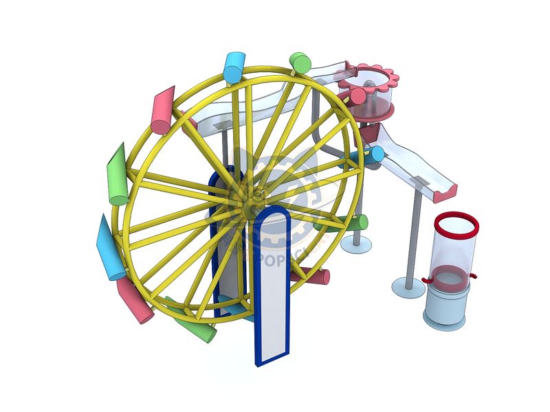 Joyful Water World - Bamboo Tube Water Wheel