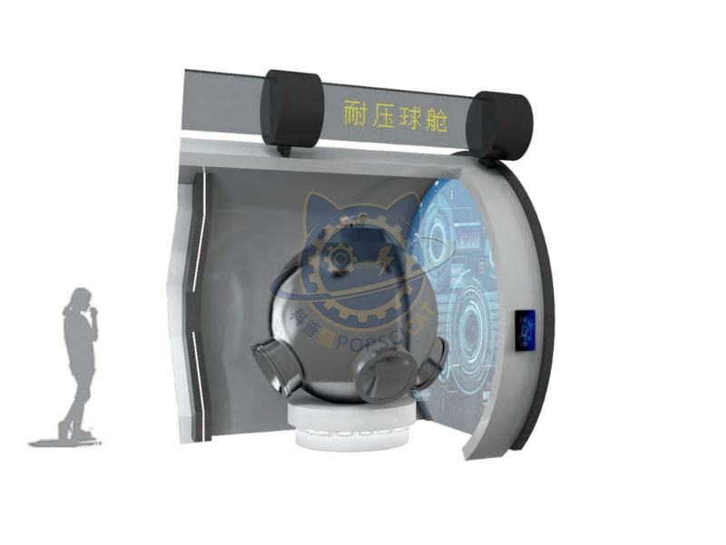 Titanium alloy pressure resistant ball compartment
